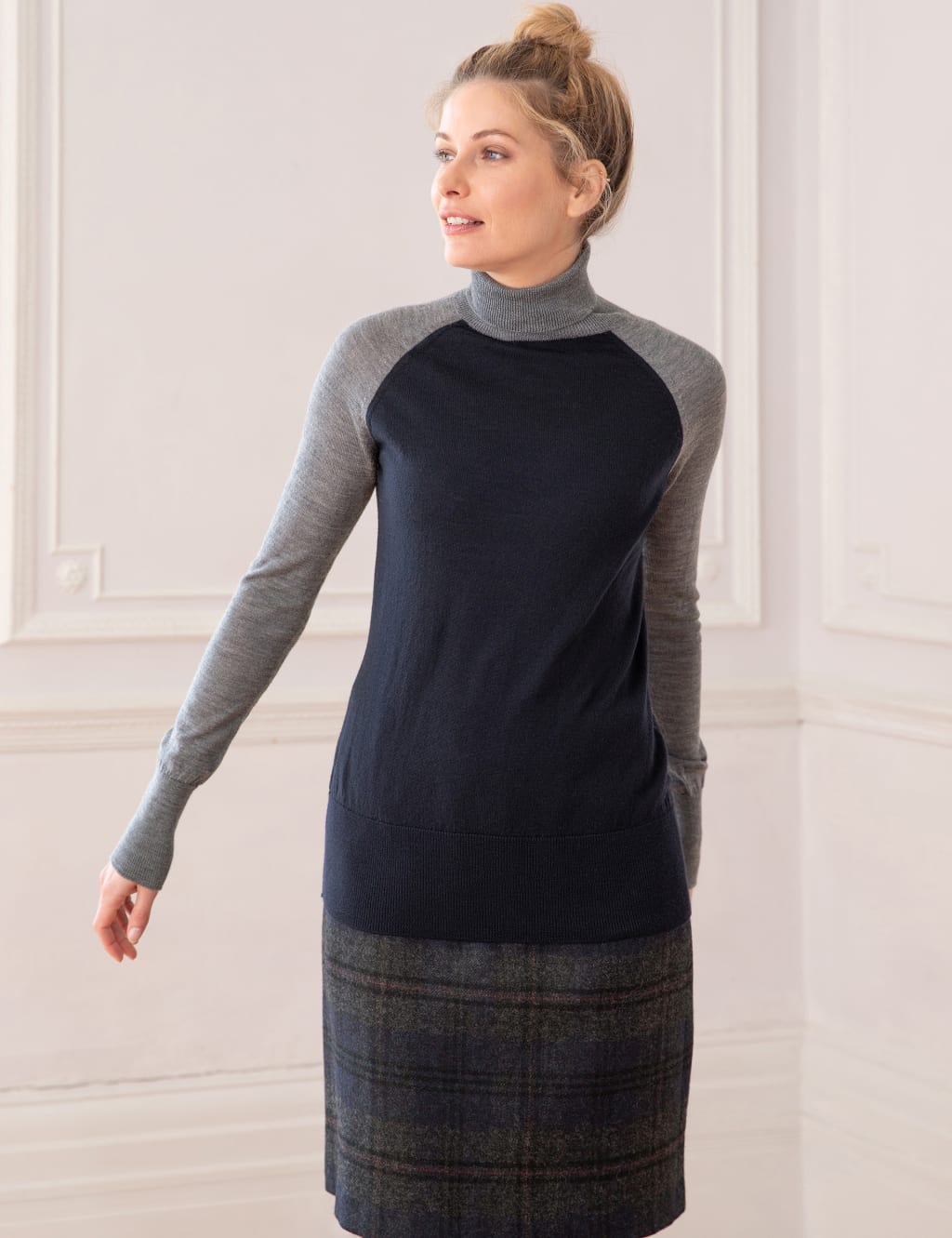 Pure Merino Wool Roll Neck Jumper 4 of 5