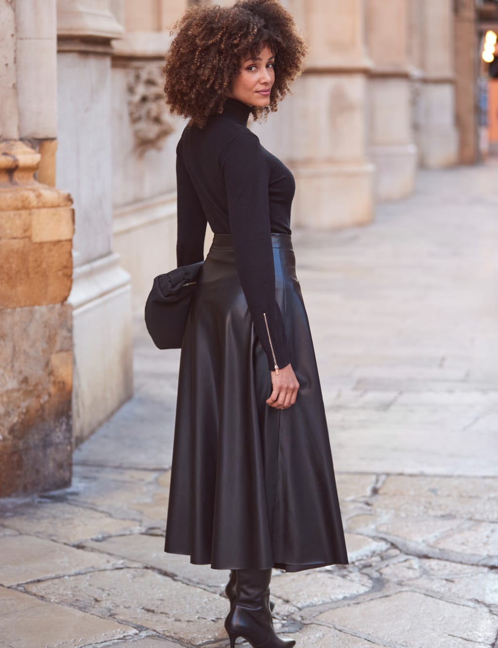 Faux Leather Midaxi Skirt 3 of 6