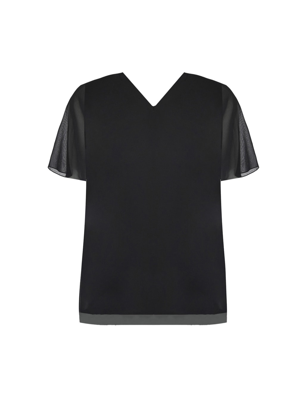 V-Neck Relaxed Angel Sleeve Top 2 of 4