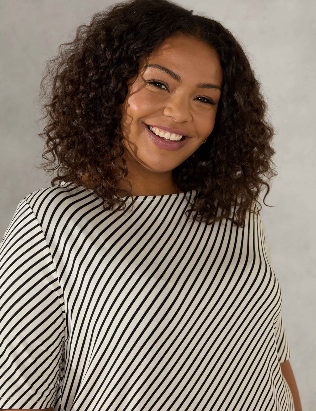 Jersey Striped Relaxed Top 3 of 4