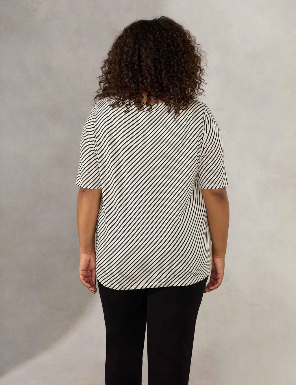 Jersey Striped Relaxed Top 4 of 4