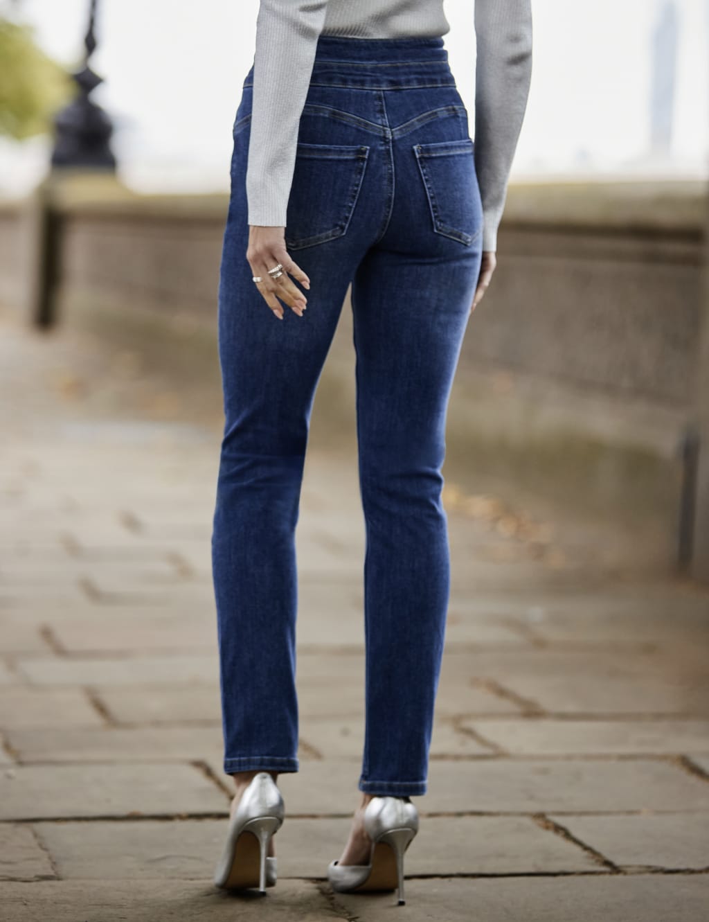 High Waisted Slim Fit Jeans 4 of 5