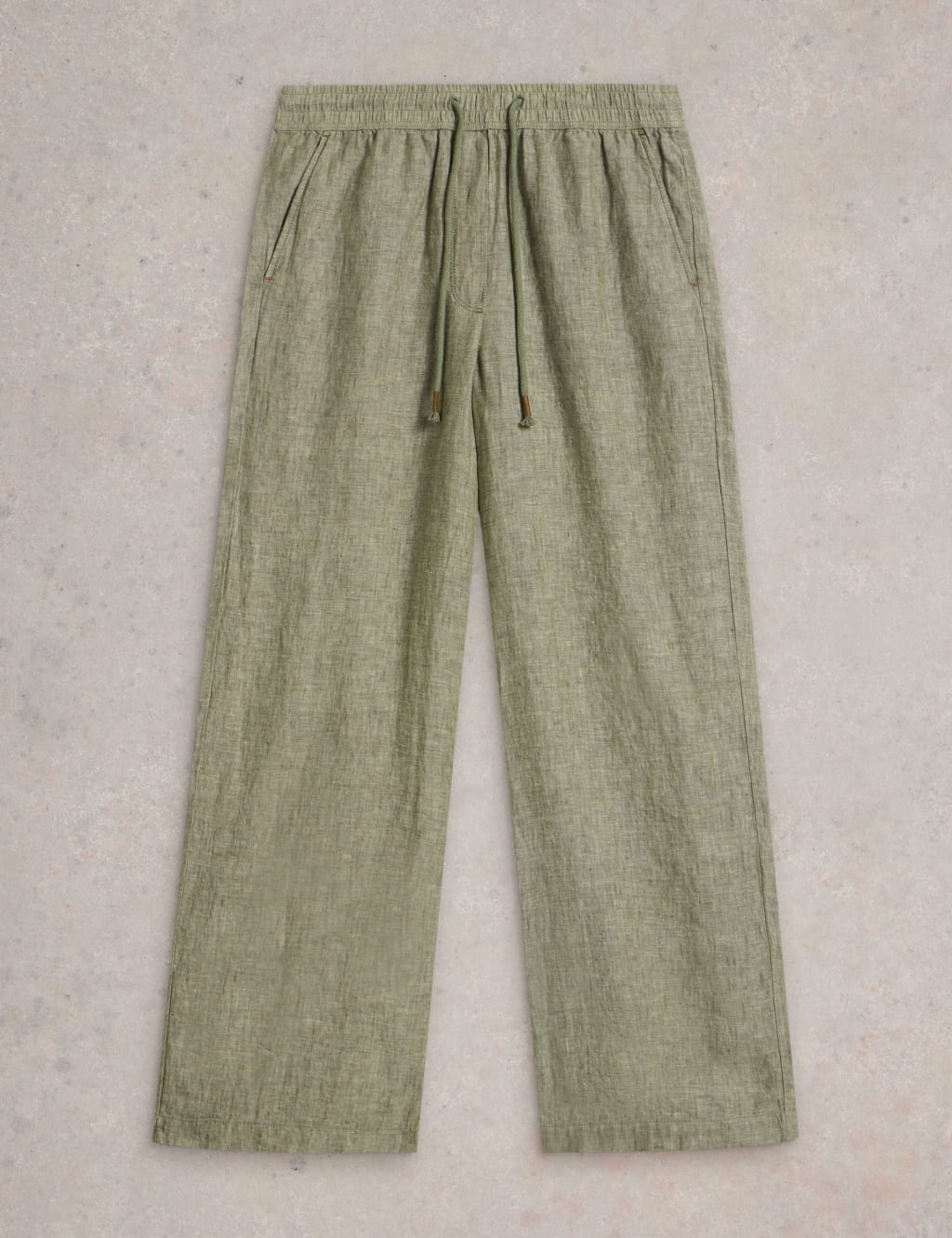 Pure Linen Wide Leg Trousers 2 of 6