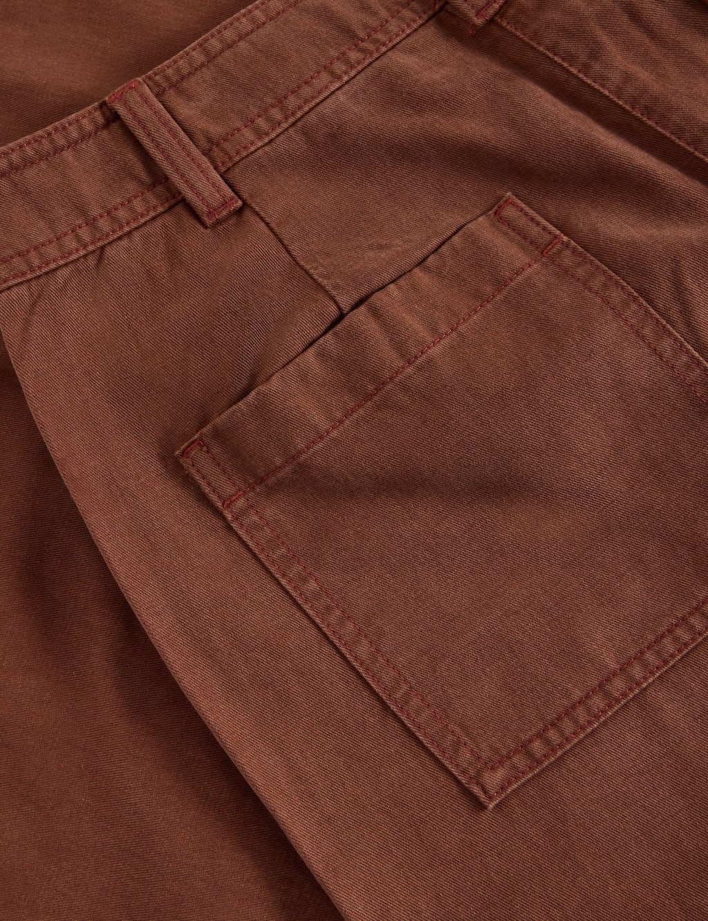 Cotton Blend Wide Leg Cropped Trousers 6 of 6