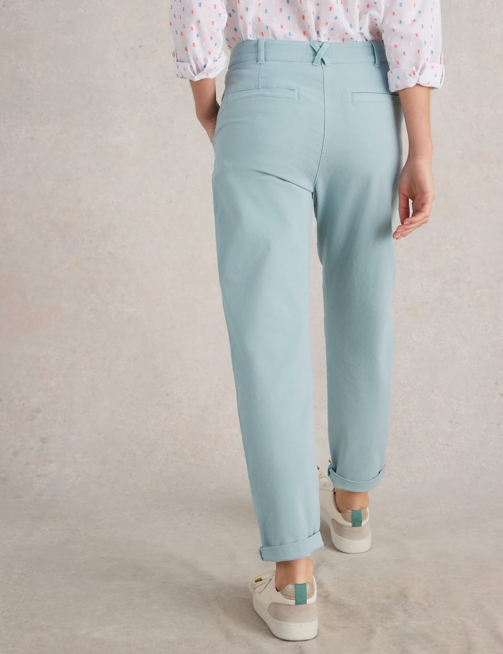 Cotton Rich Chinos With Linen 4 of 6