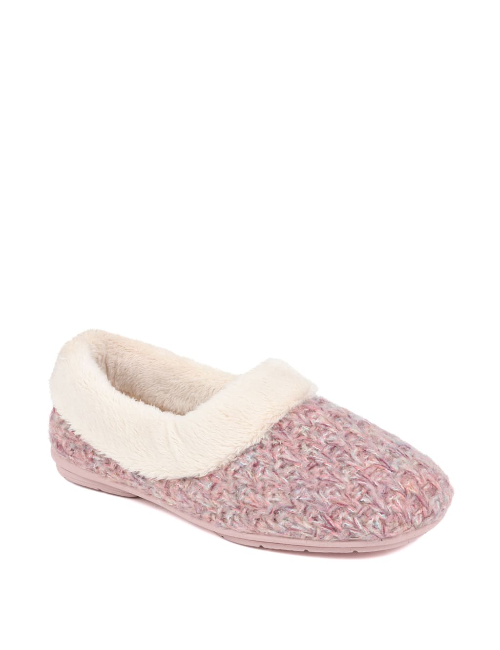 Faux Fur Lined Round Toe Slippers Jones Bootmaker M S