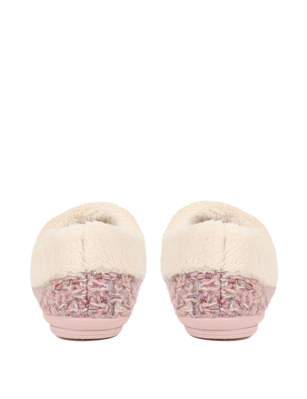 Faux Fur Lined Round Toe Slippers 5 of 6