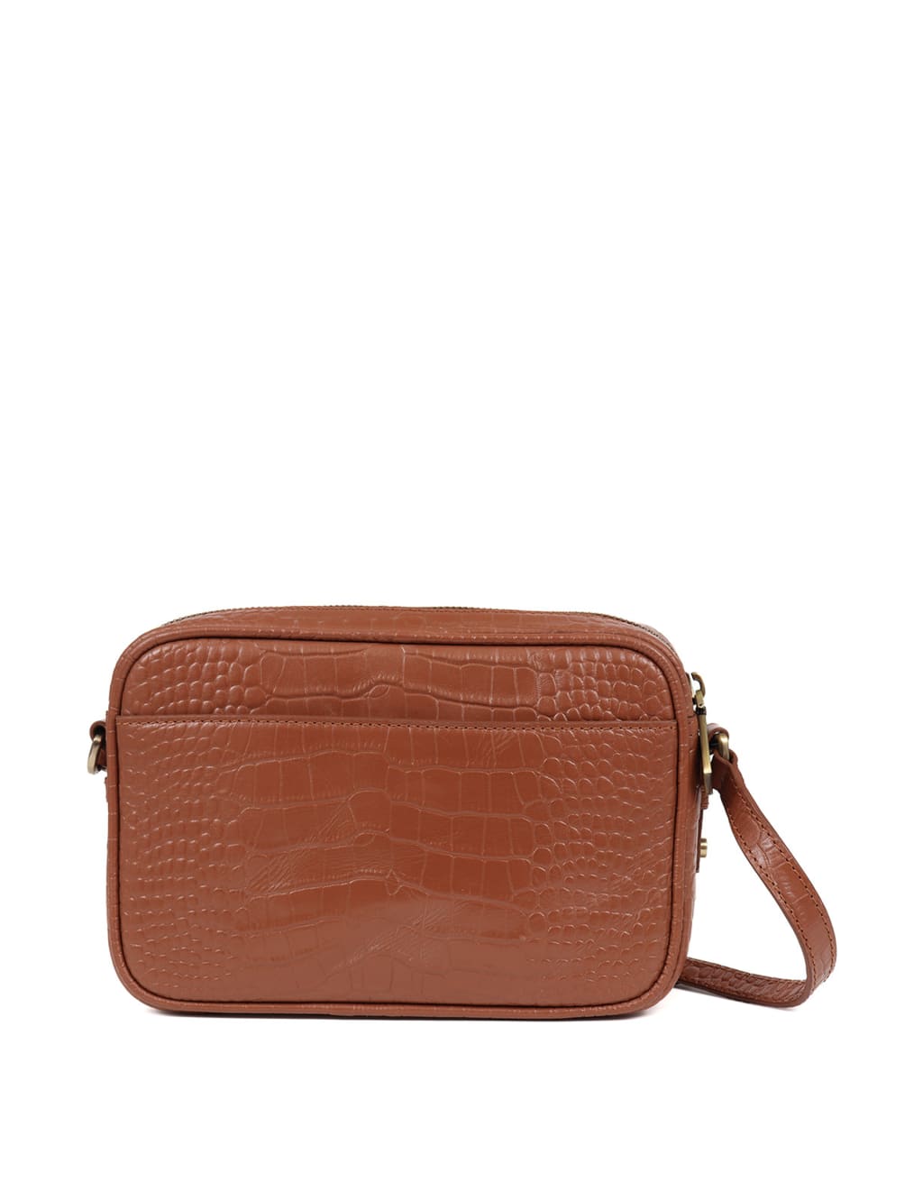 Leather Croc Effect Cross Body Bag 3 of 3