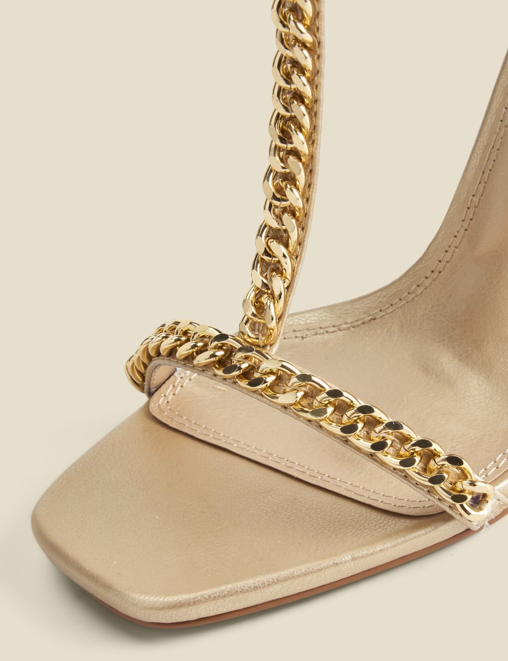 Chain Pointed Toe Stiletto Heel Sandals 4 of 4