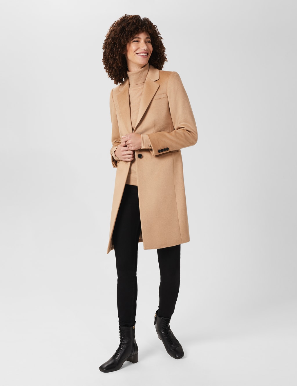 Hobbs black tilda coat store