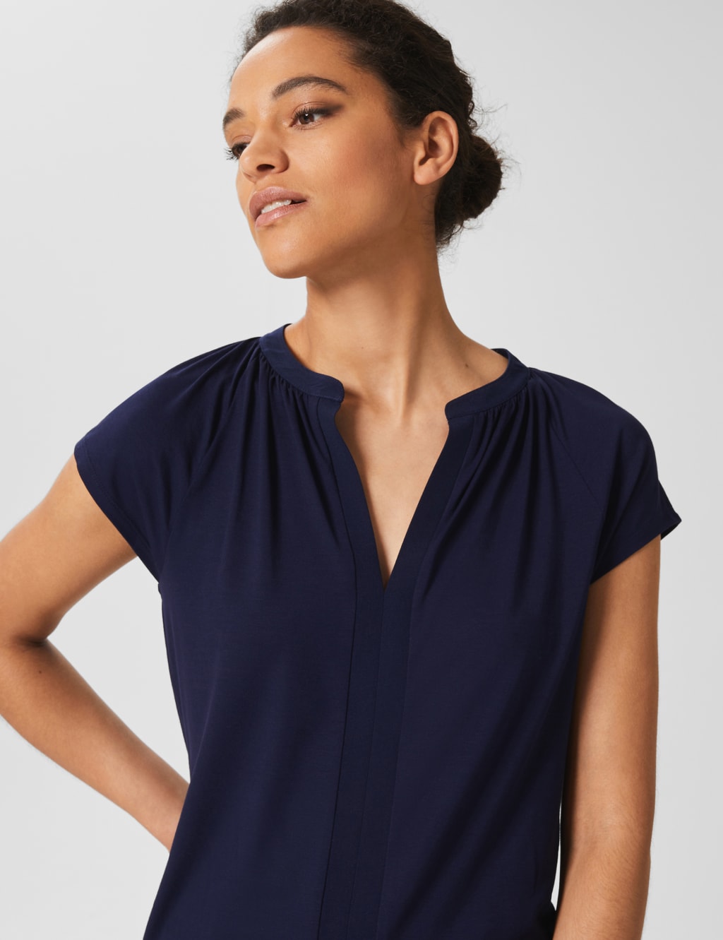 Notch Neck Short Sleeve Top 3 of 4
