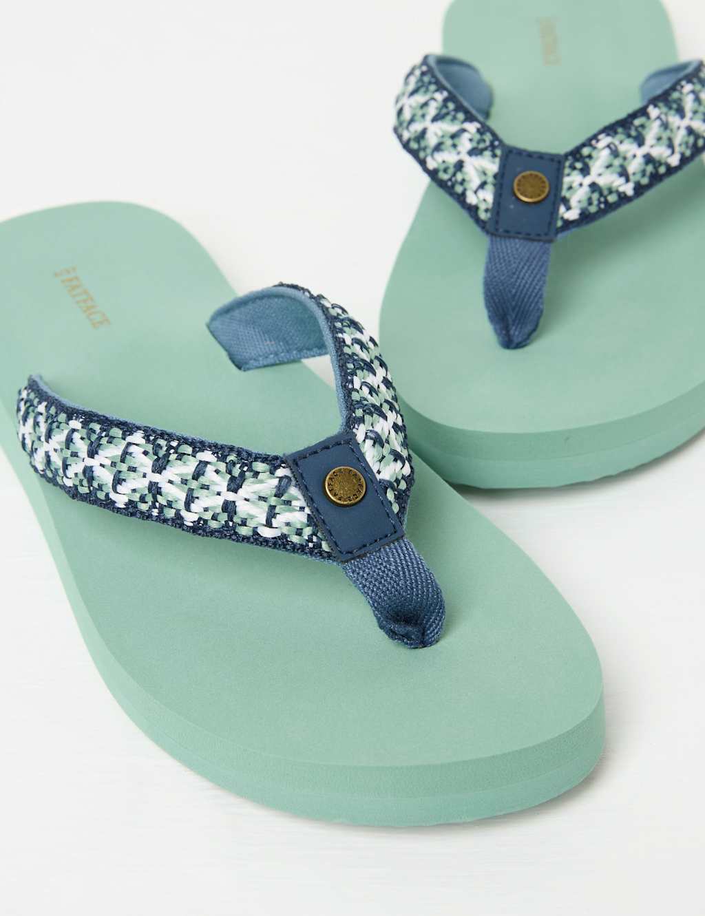 Leather Embroidered Flip Flops 3 of 3