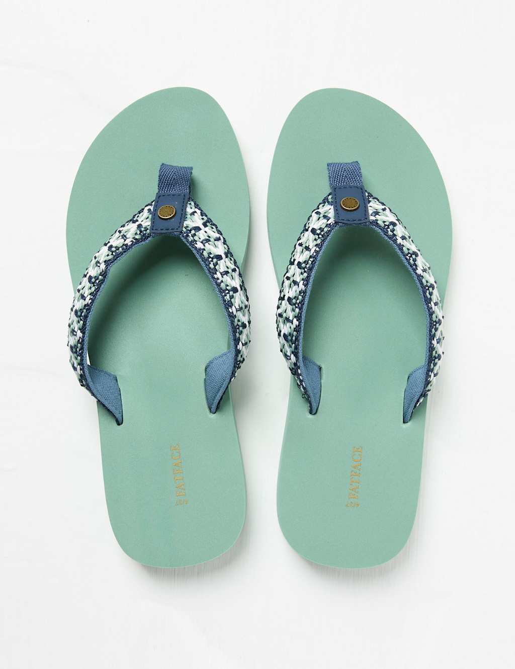 Leather Embroidered Flip Flops 2 of 3