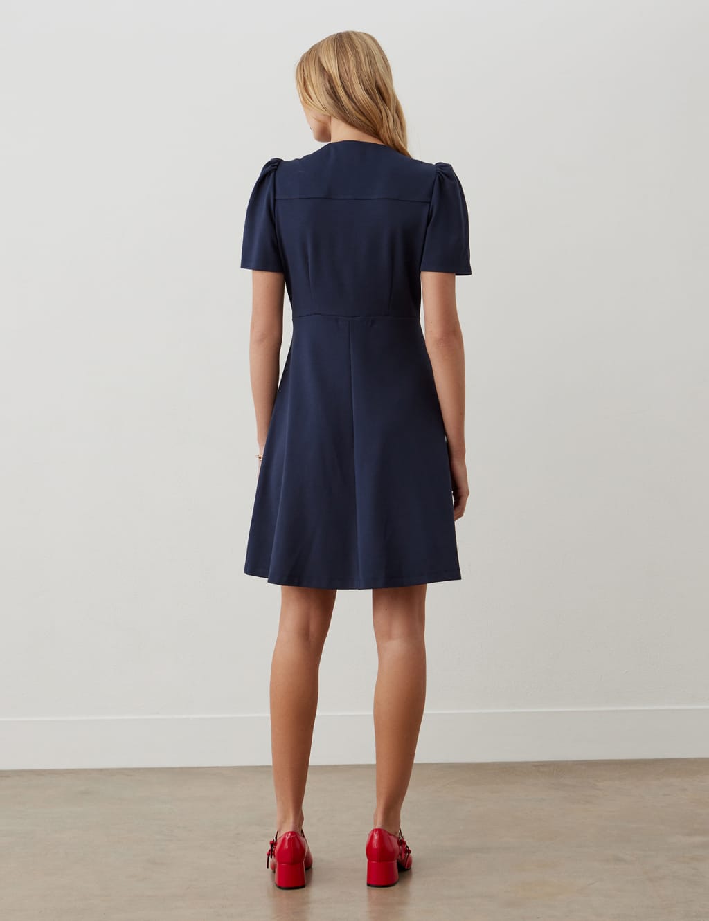 Button through shift dress shop