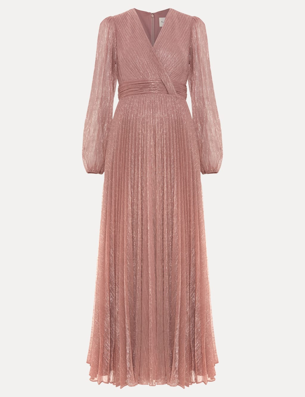 Plisse V-Neck Maxi Skater Dress 2 of 7