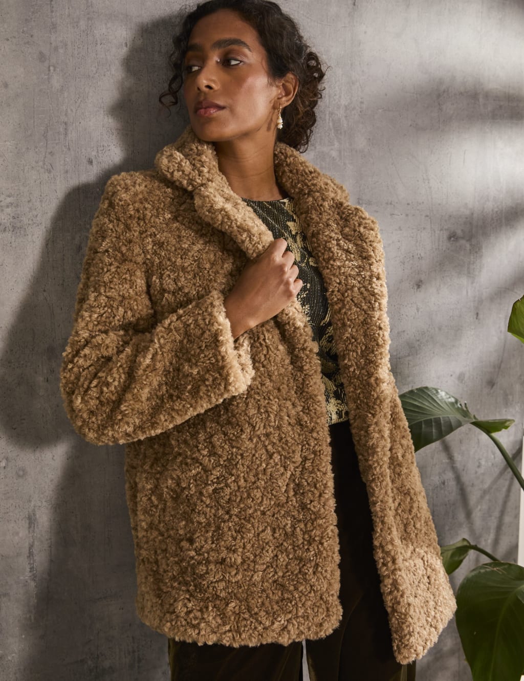 Short teddy coats sales