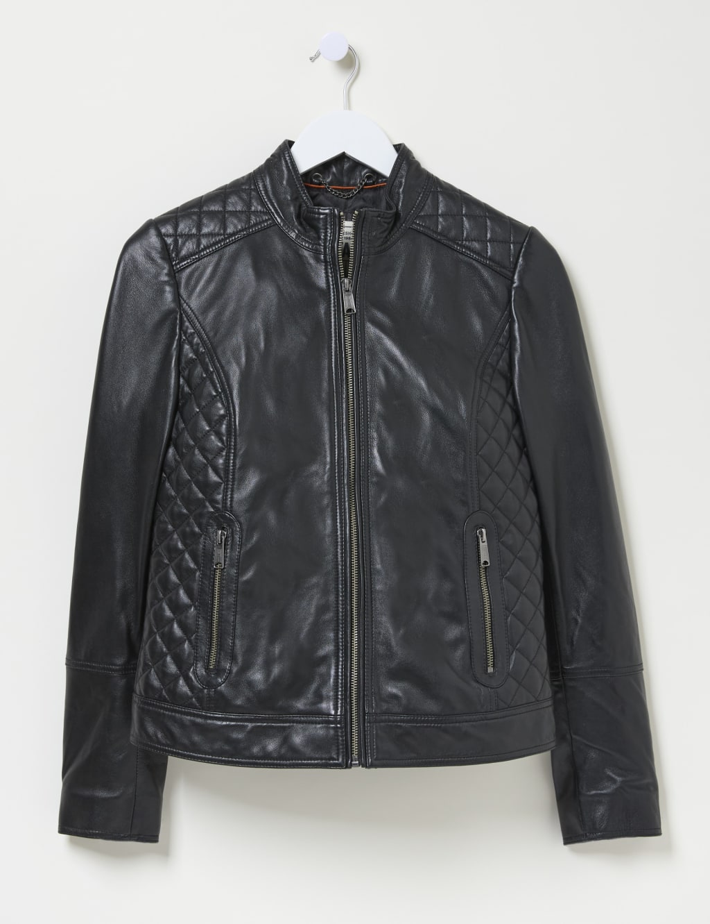 Marks and spencer curve leather jacket best sale