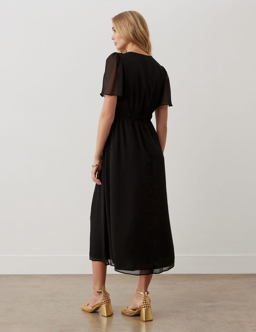 V-Neck Midaxi Waisted Dress | Finery London | M&S