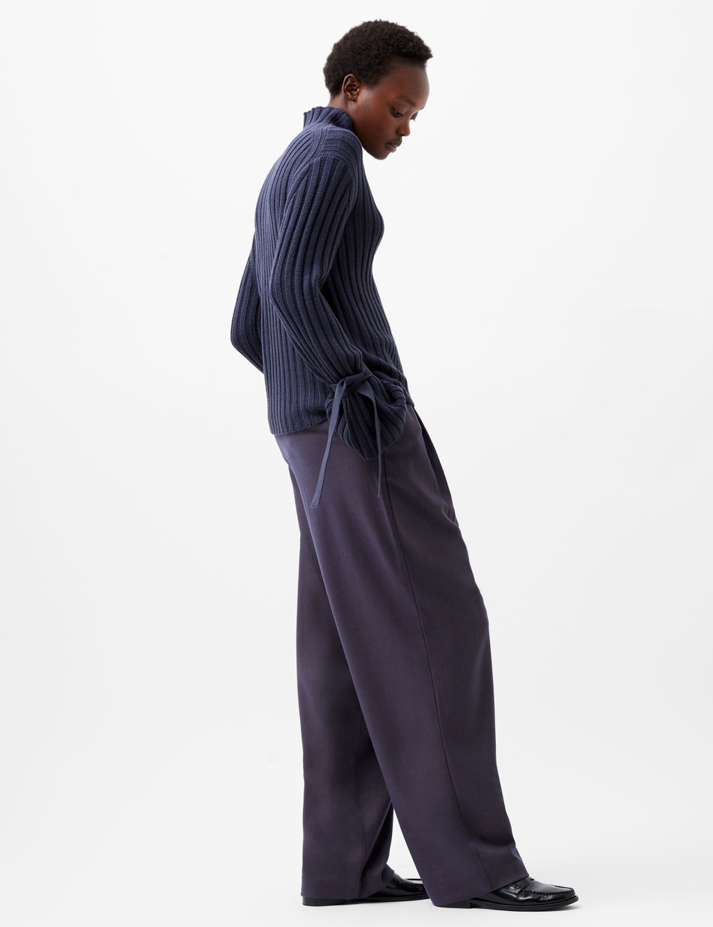 Ribbed Funnel Neck Jumper 4 of 4