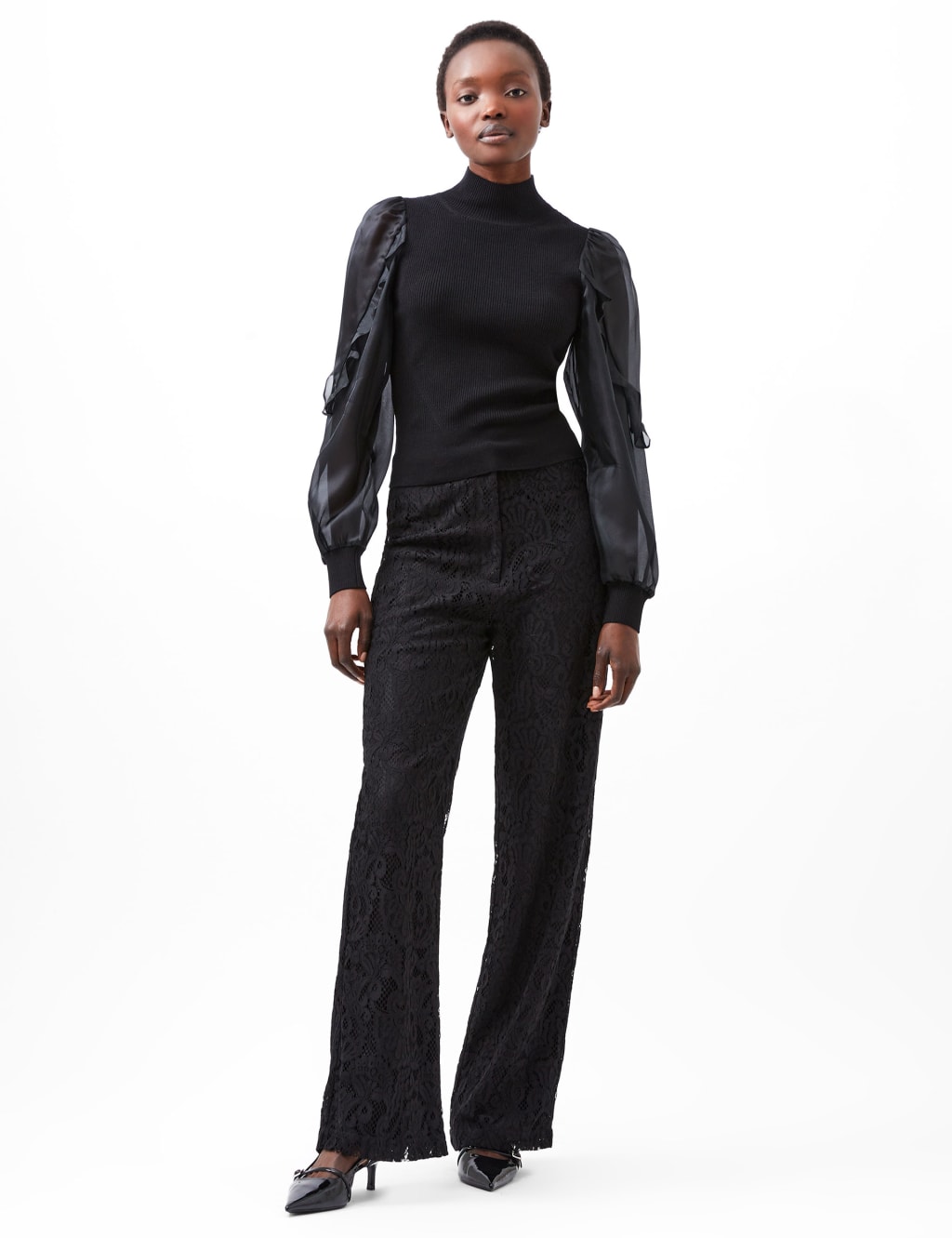 Krista Organza Puff Sleeve Top 1 of 4