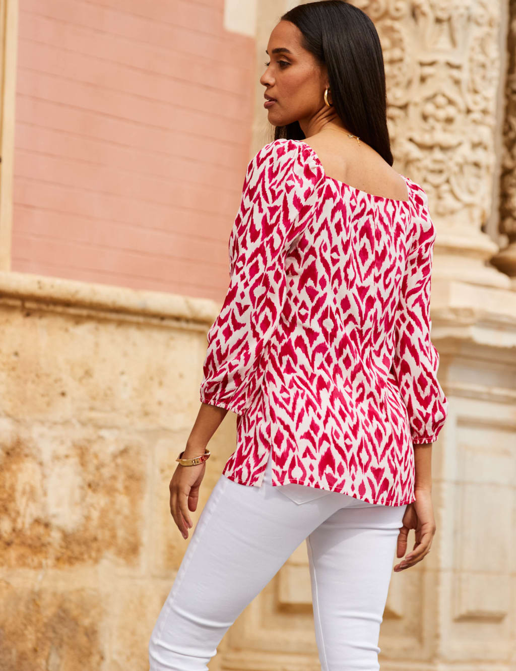 Printed Relaxed Top 4 of 4