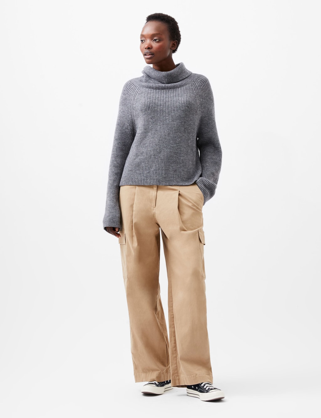 Textured Roll Neck Jumper 1 of 4