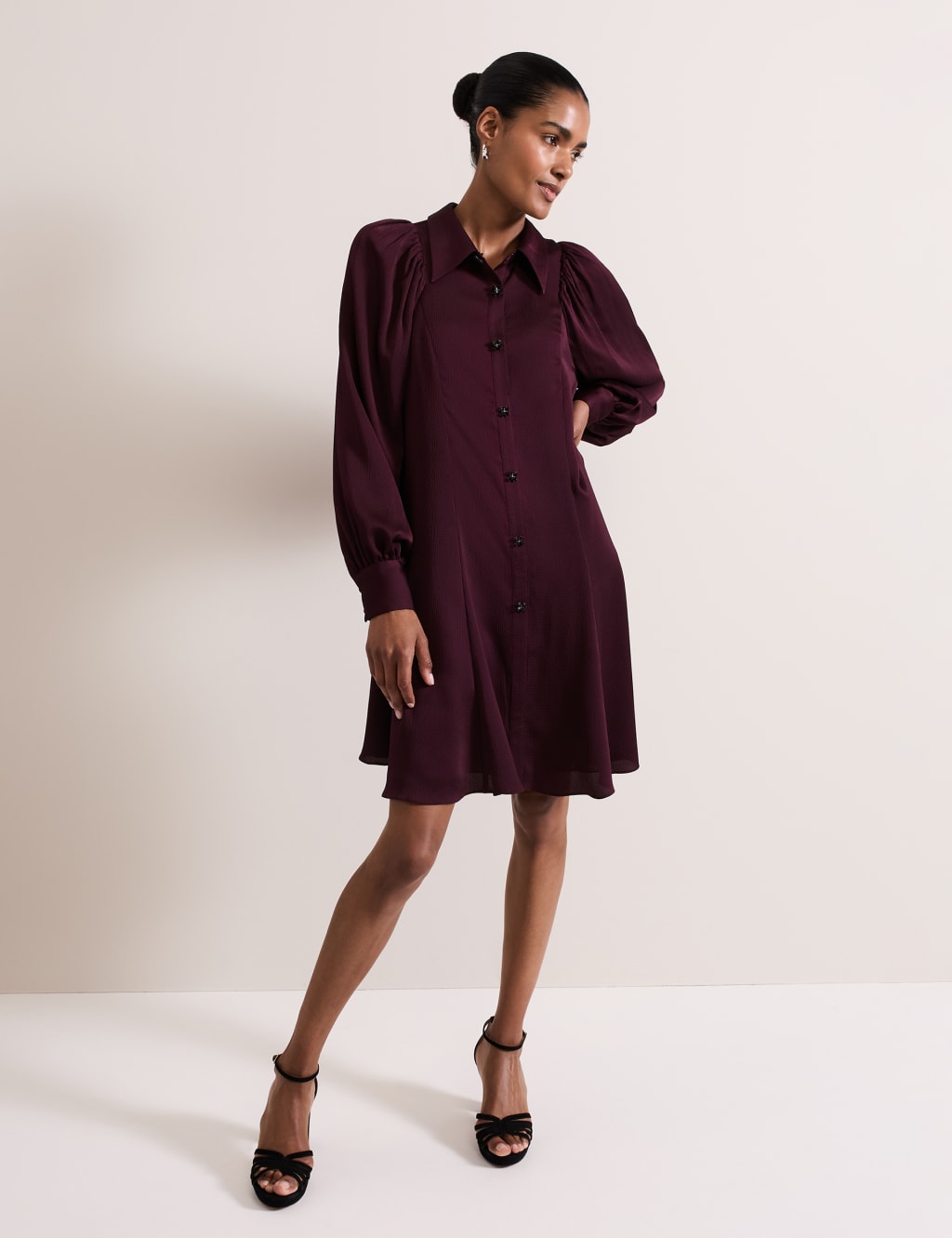 Next satin shirt dress cheap