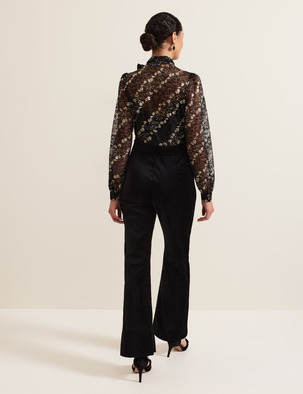 Cotton Rich Floral Lace Wide Leg Jumpsuit 3 of 10