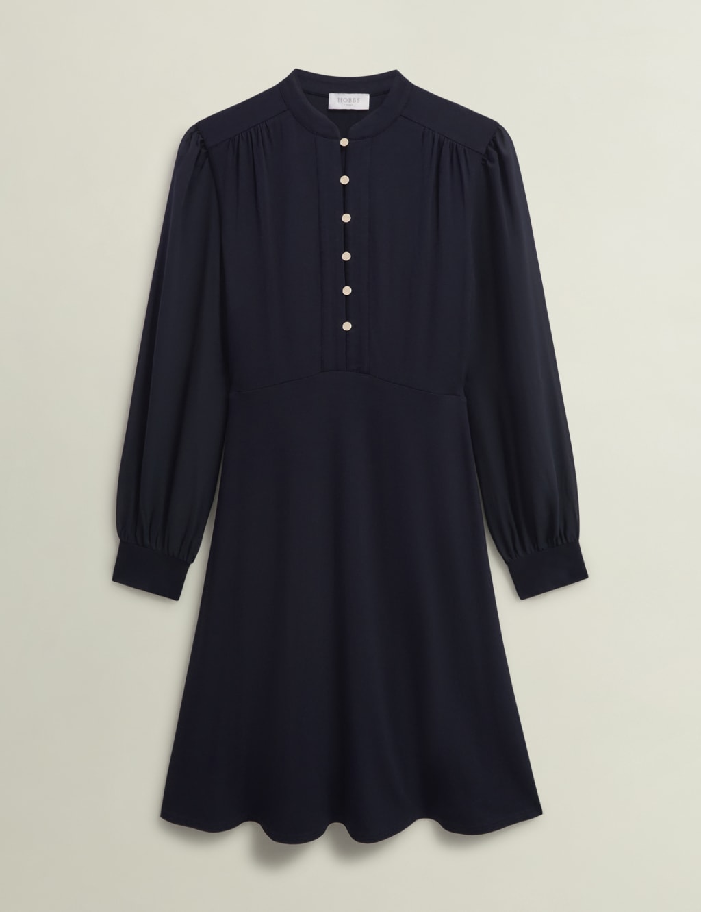 Jersey High Neck Knee Length Skater Dress 2 of 5