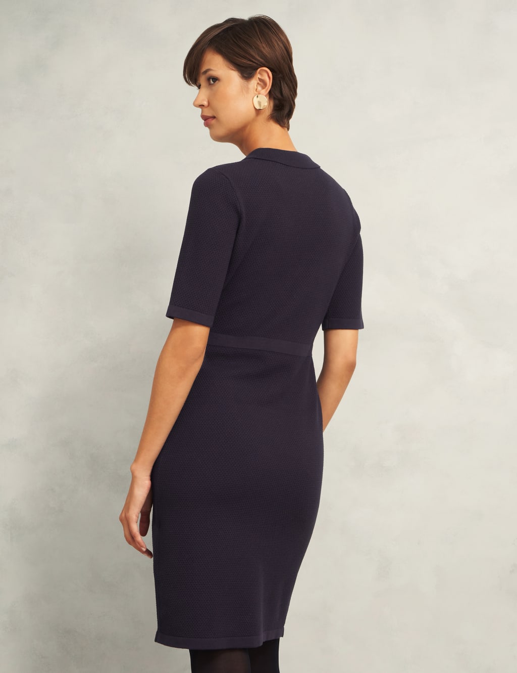 Knitted Knee Length Bodycon Dress 4 of 6