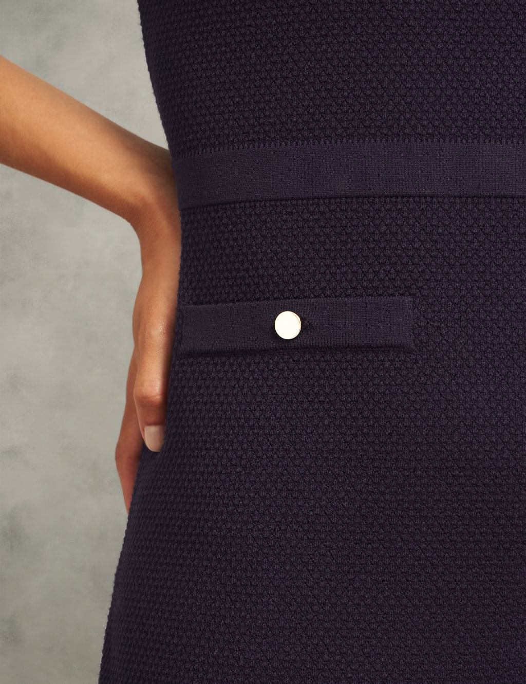 Knitted Knee Length Bodycon Dress 6 of 6