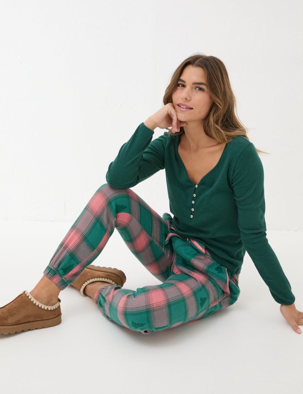 Cuffed pajama bottoms deals