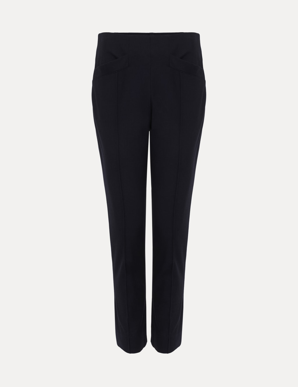 Cotton Blend Cropped Trousers with Stretch 2 of 6