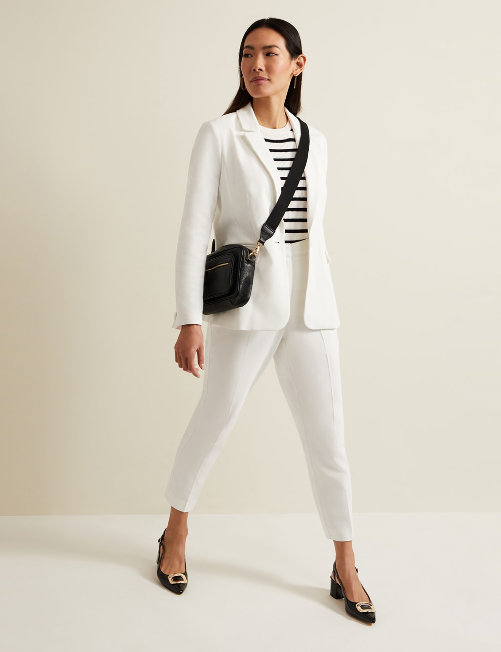 Cotton Blend Tapered Trousers 7 of 7