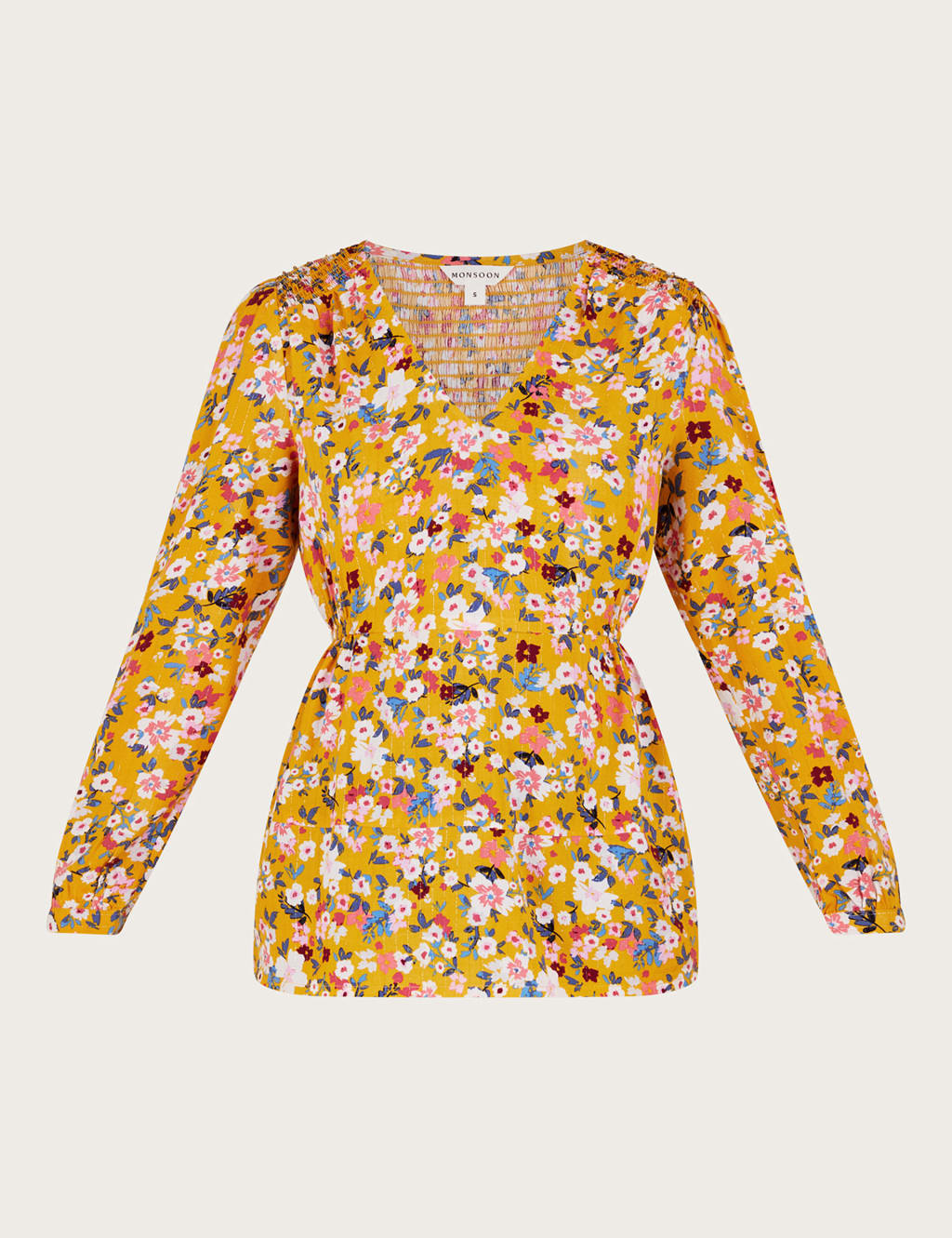Ditsy Floral Smocked Detail Top 2 of 5