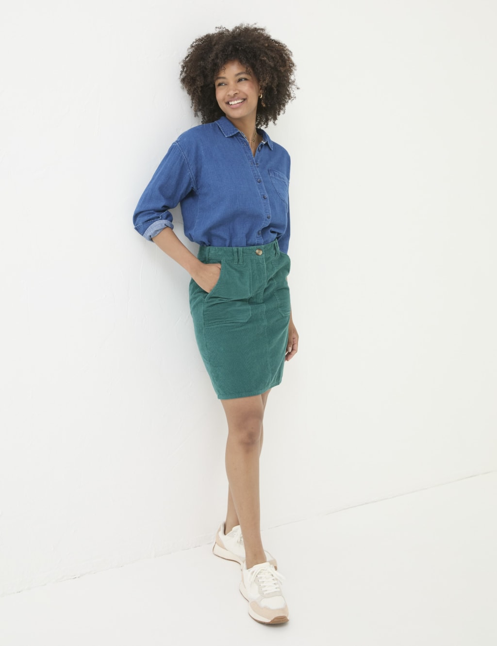 Cord skirt m&s shop
