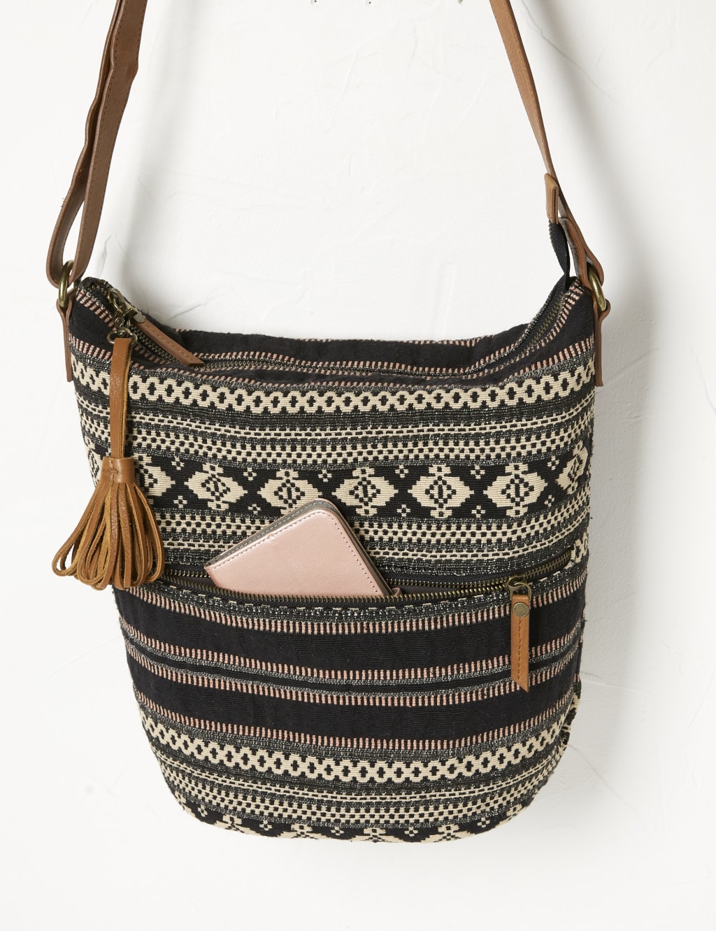 Woven Striped Cross Body Bag FatFace M S