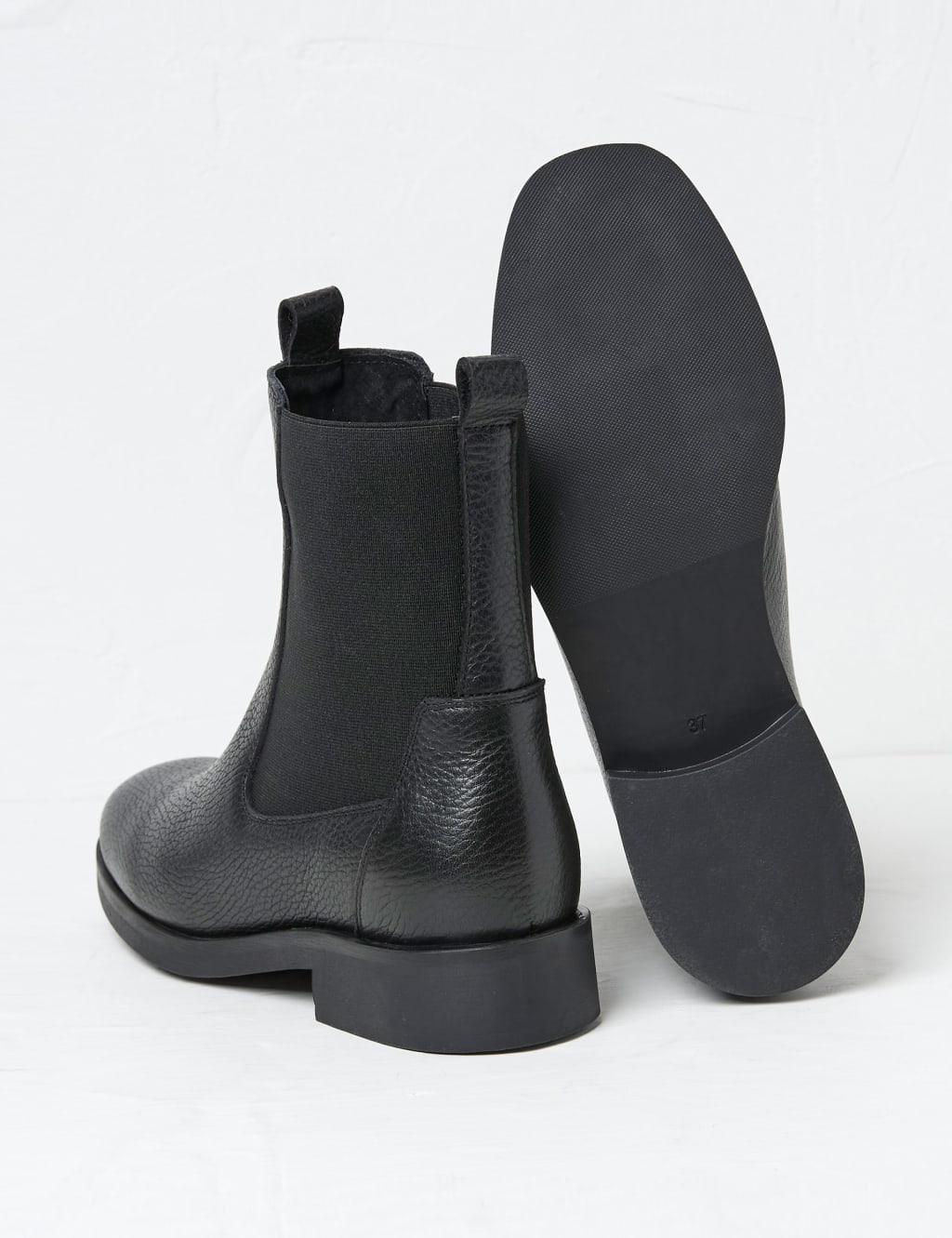 Leather Block Heel Chelsea Boots FatFace M S
