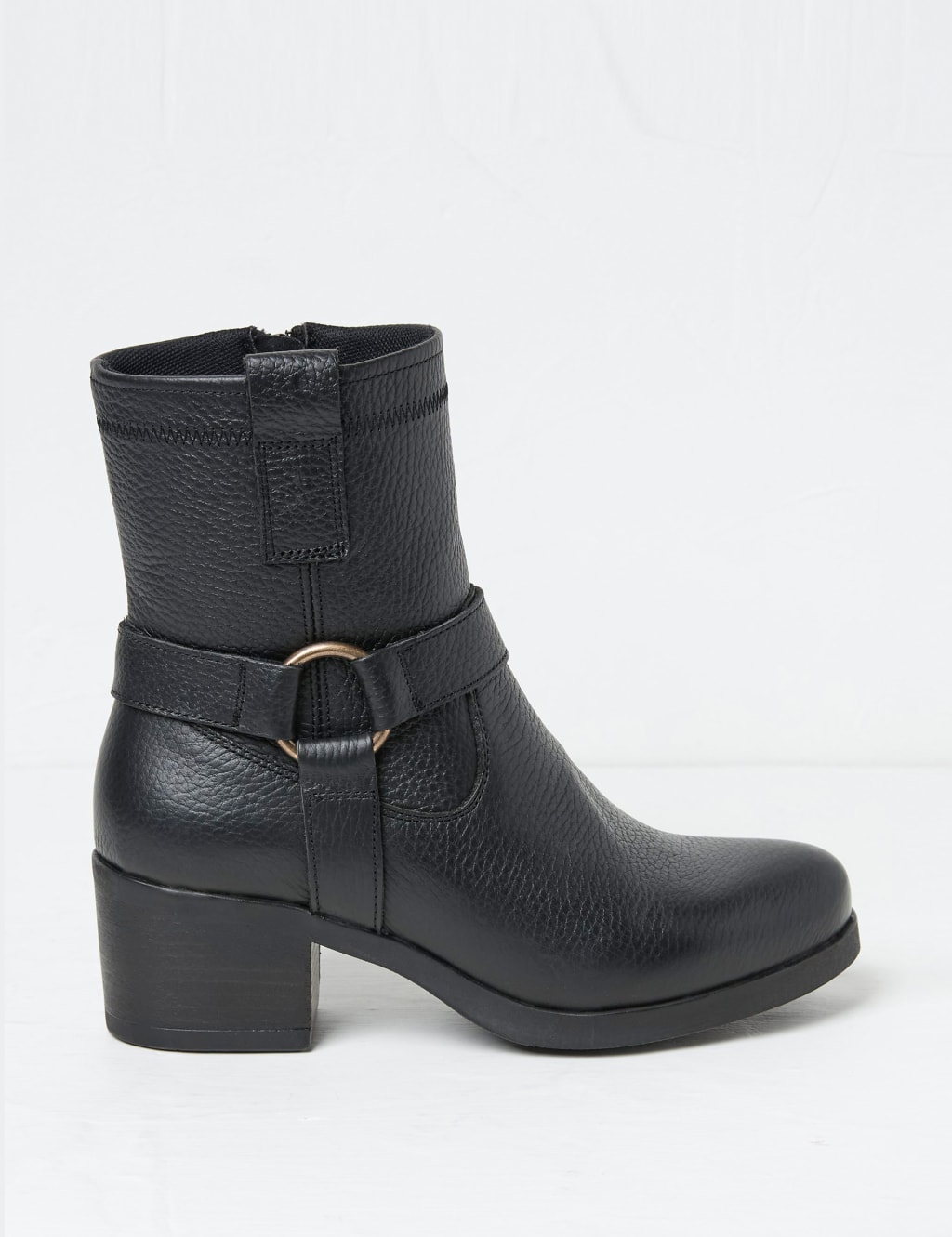 Fat face black ankle boots hotsell