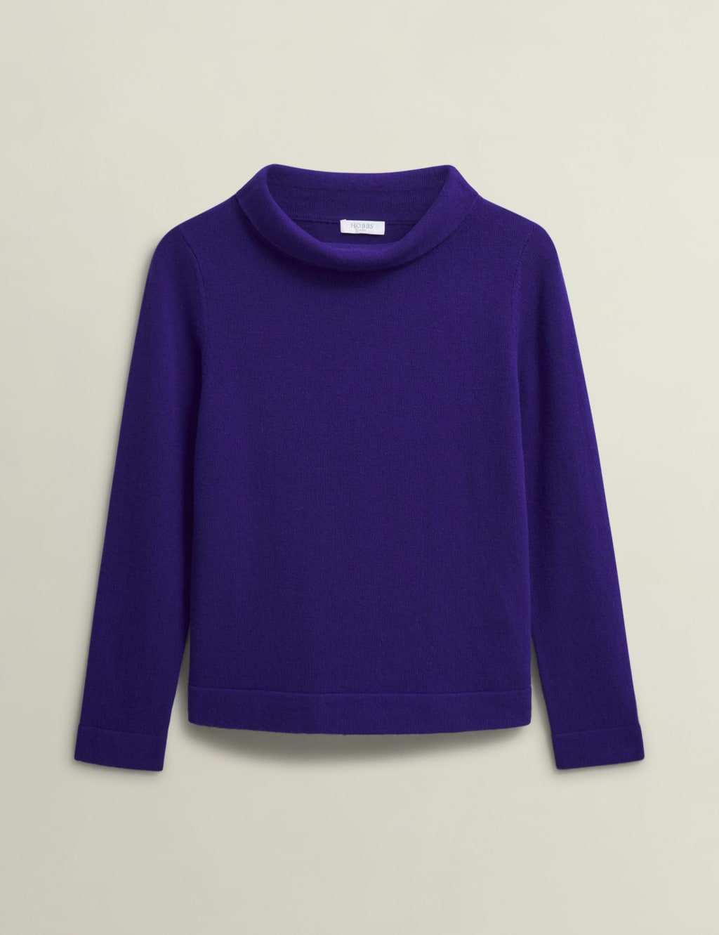 Merino Wool Rich Textured Roll Neck Jumper 2 of 6
