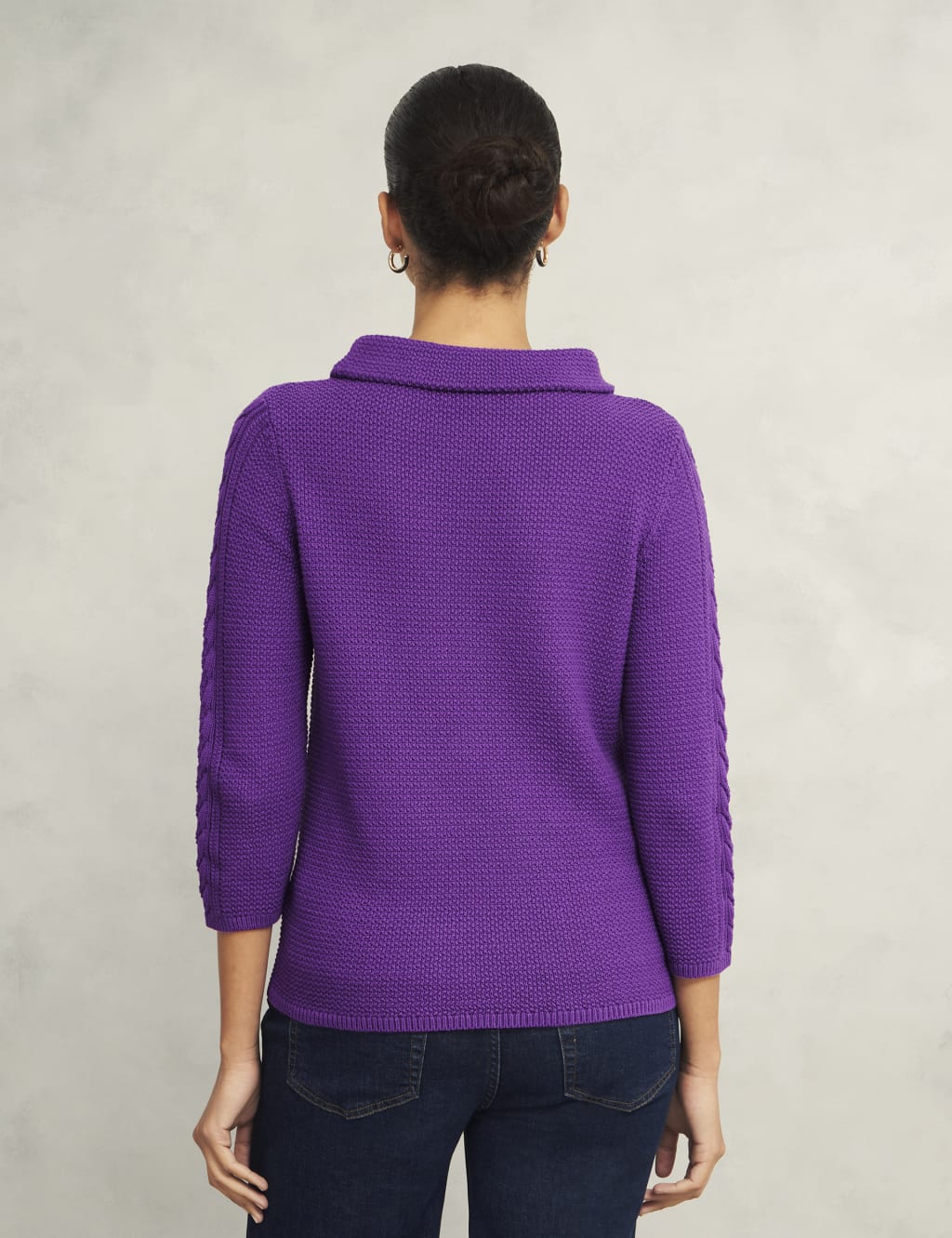 Pure Cotton Textured Jumper 4 of 6