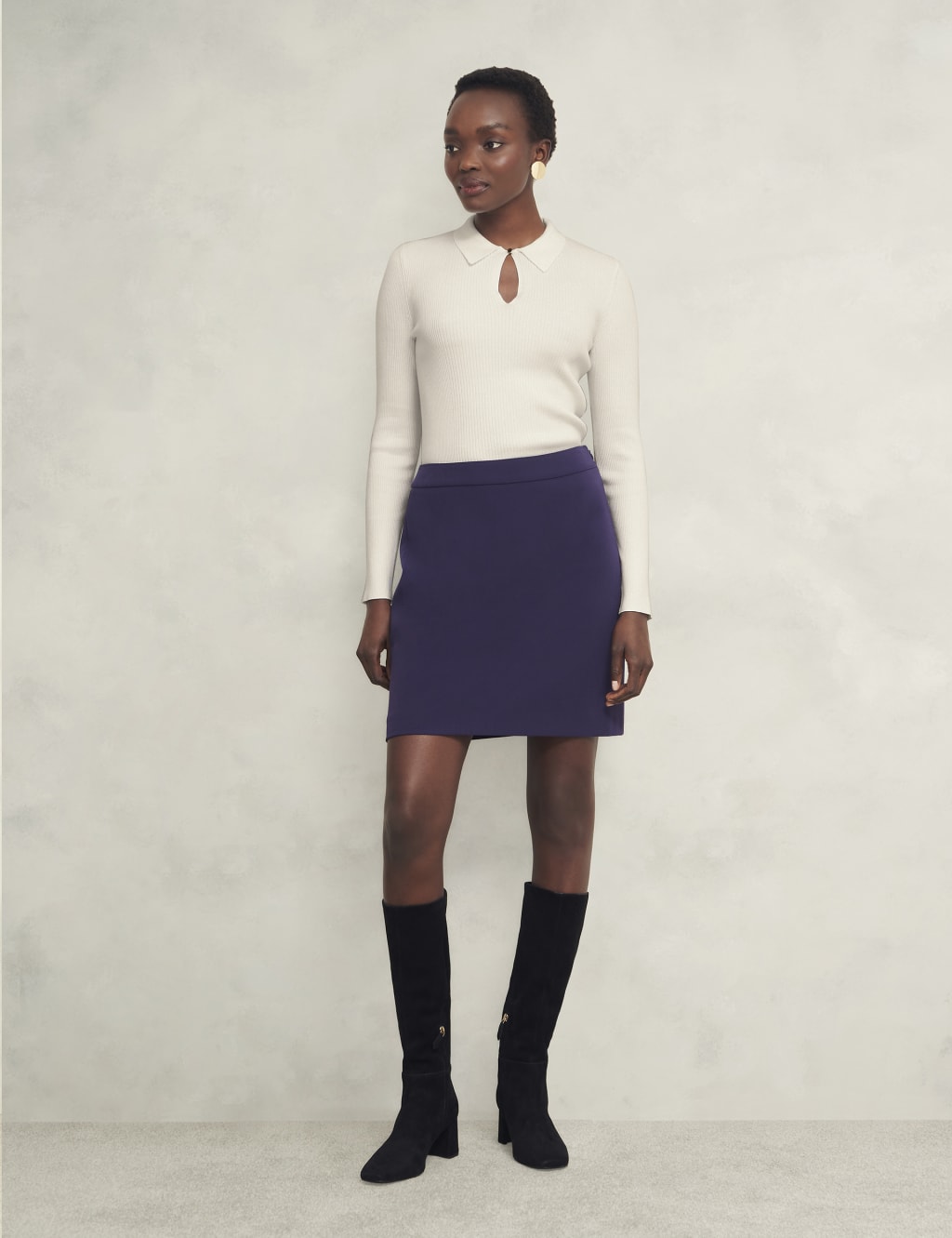 Knitted Collared Textured Shirt 3 of 6