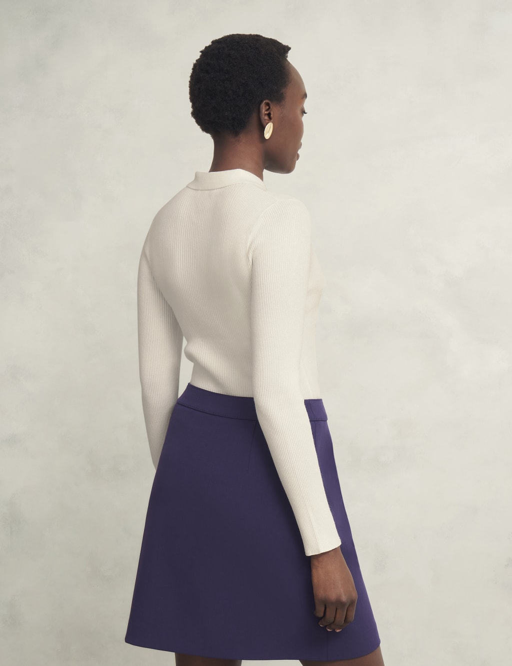 Knitted Collared Textured Shirt 4 of 6
