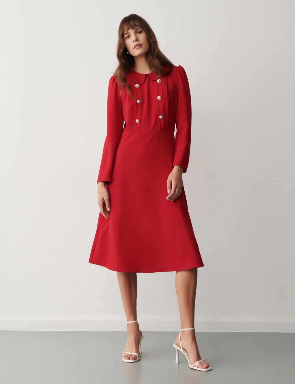 Midi tailored dress top