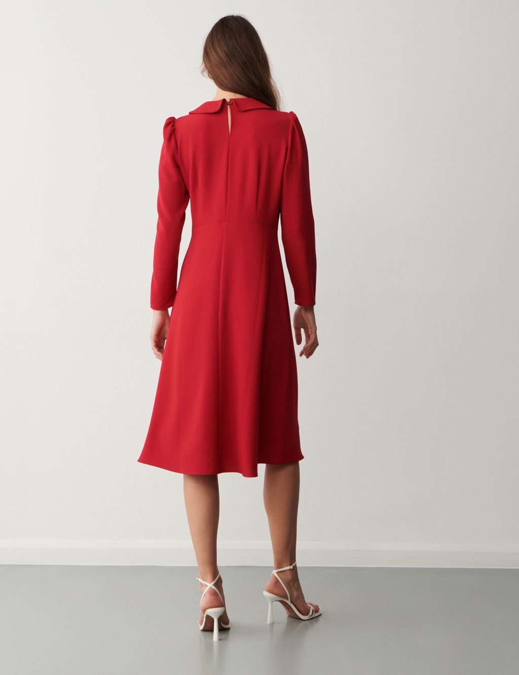 Tailored red dress discount