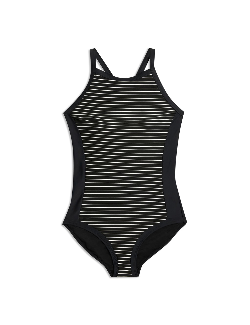 Black And White Stripe Swimsuit Albaray M S