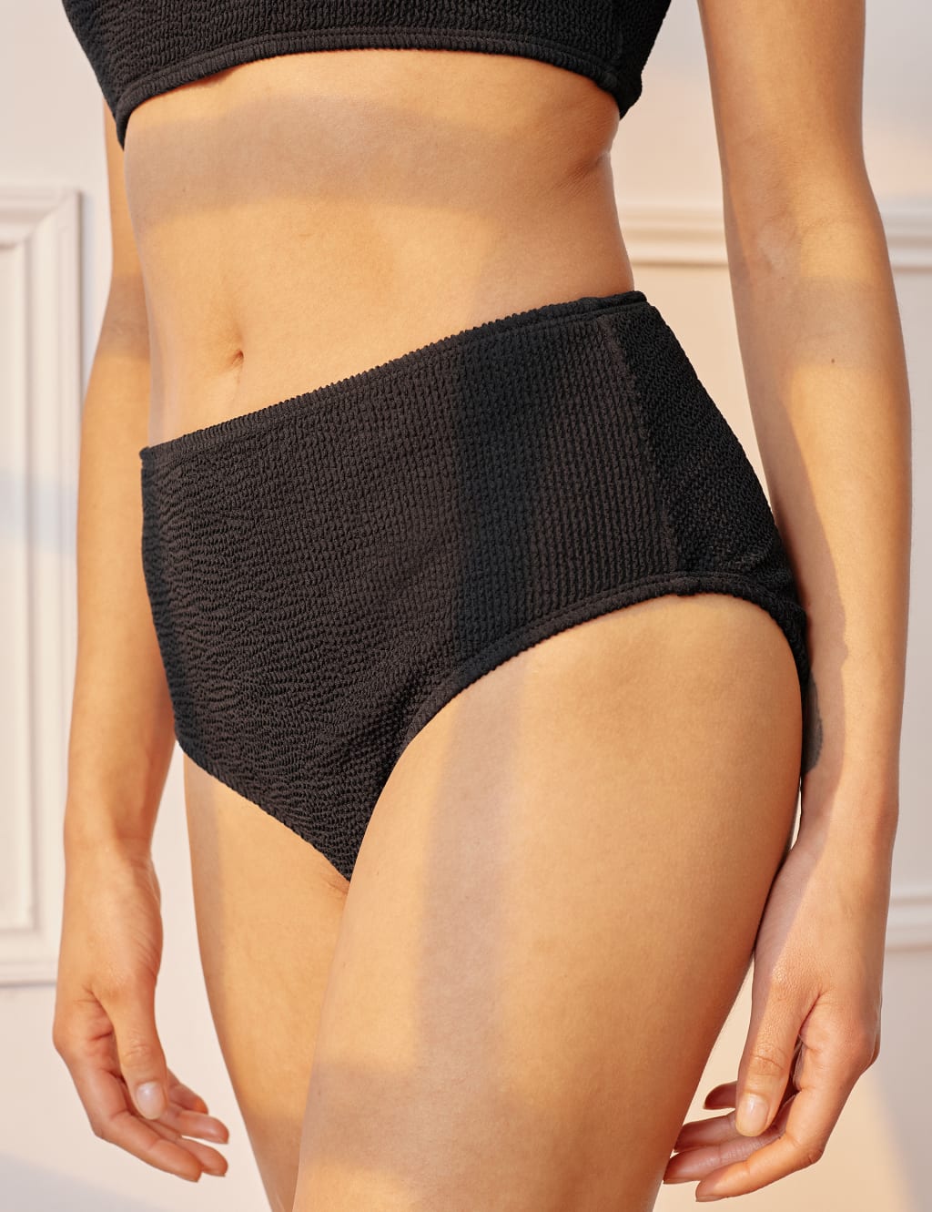 Black Rib Bikini Pant 4 of 4