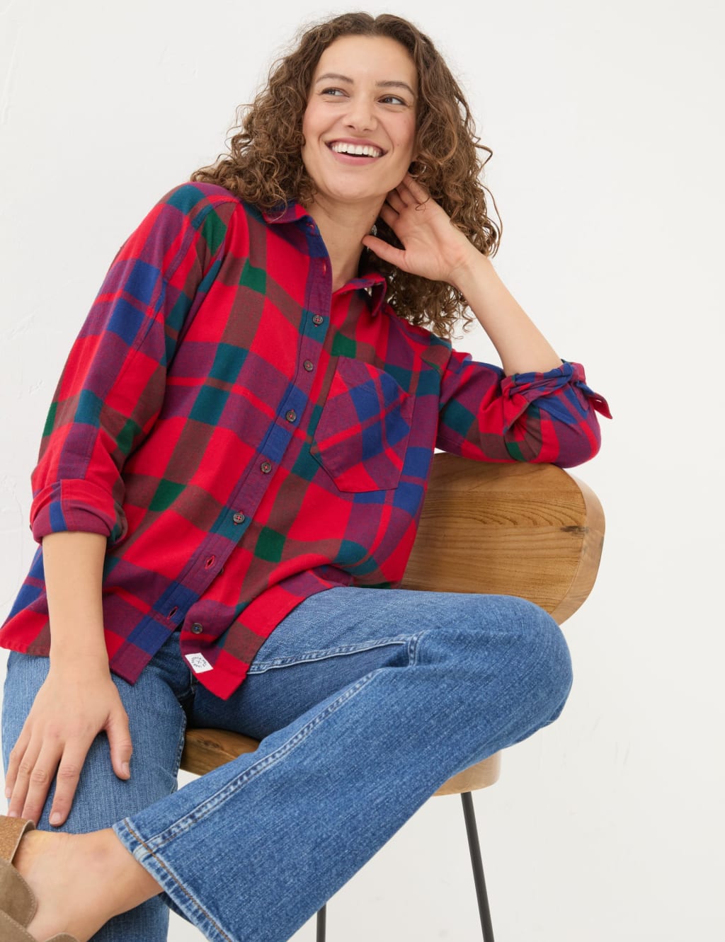 Pure Cotton Checked Shirt | FatFace | M&S