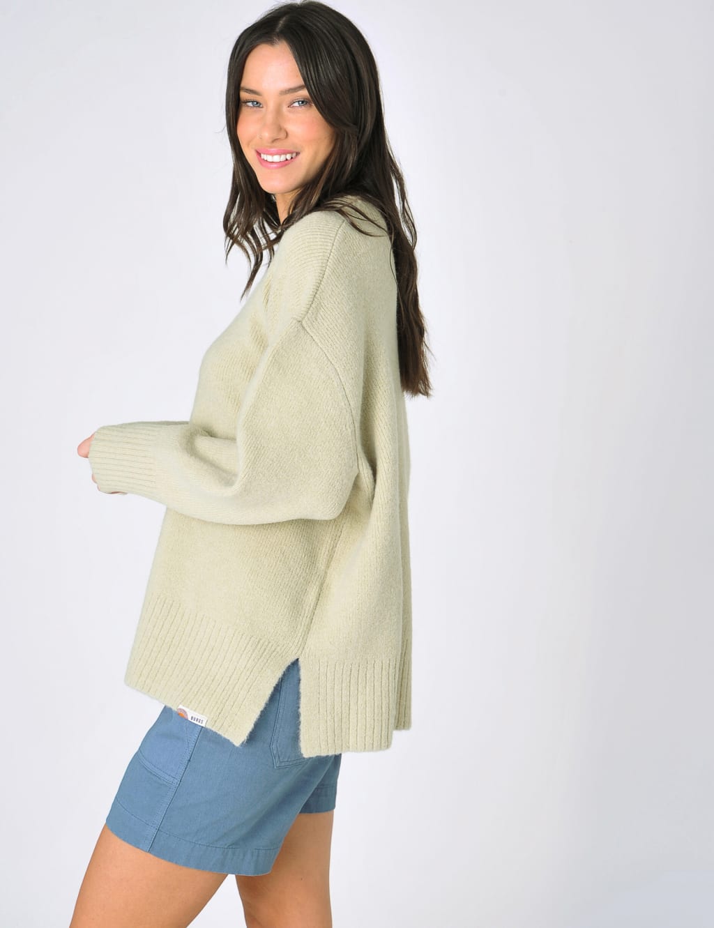 Crew Neck Relaxed Jumper with Wool 1 of 6