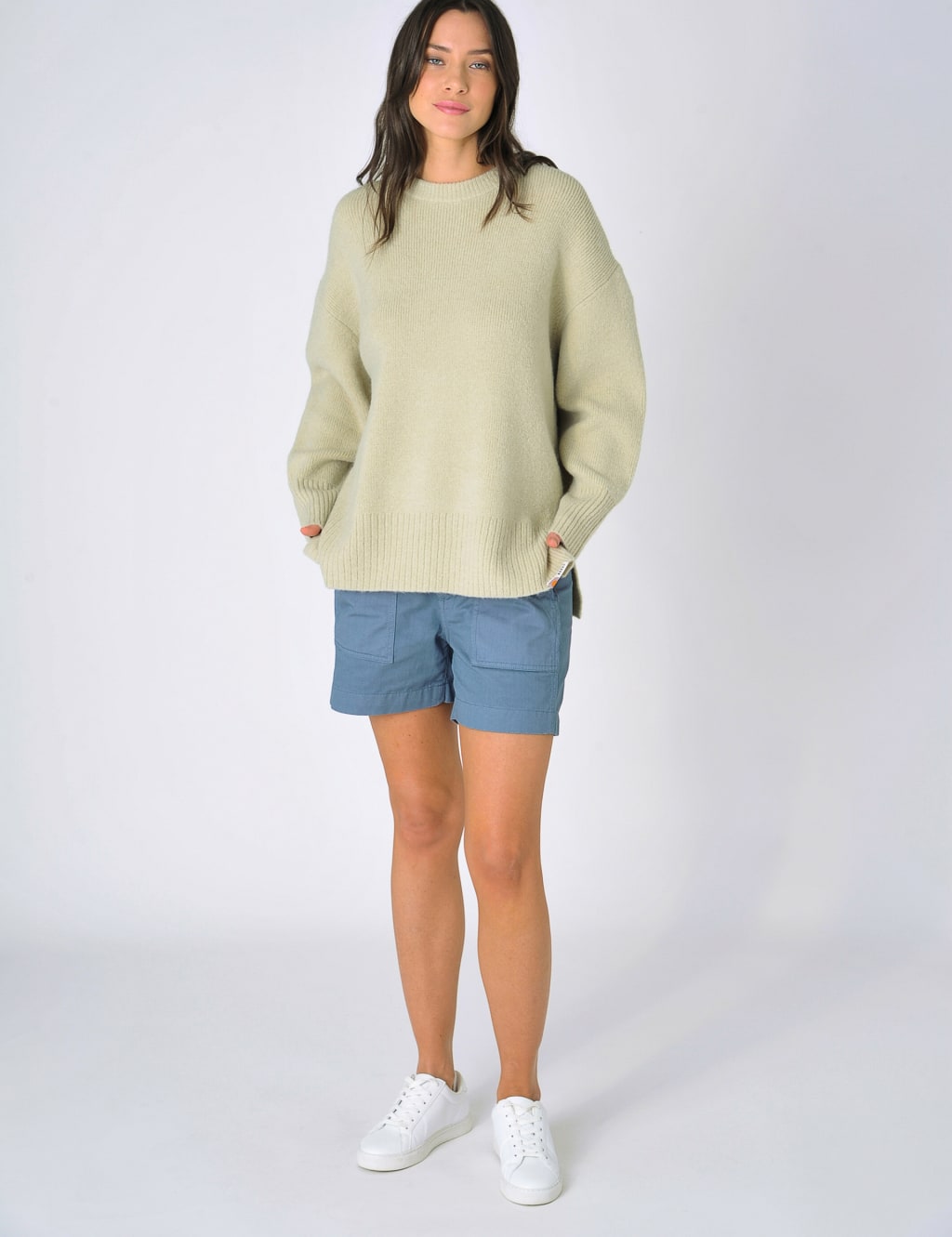 Crew Neck Relaxed Jumper with Wool 4 of 6